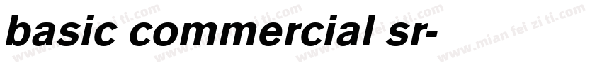 basic commercial sr字体转换
